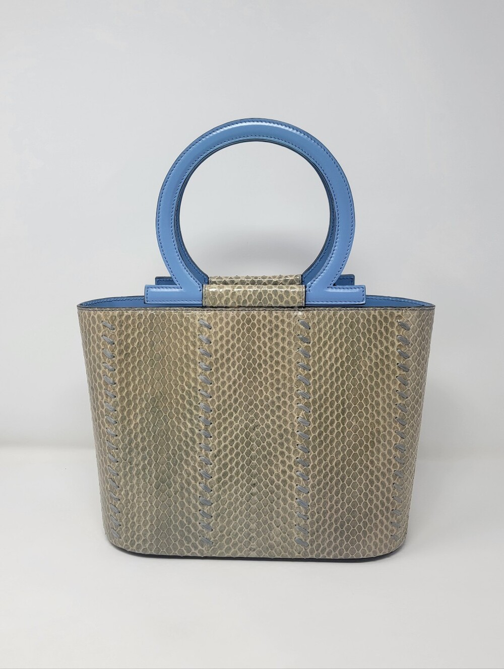 Salvatore Ferragamo Python Handbag - Picture 2 of 8